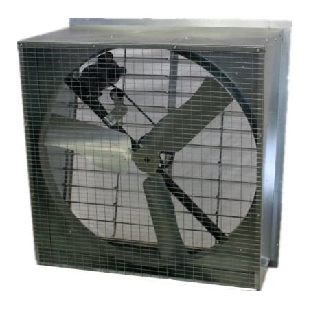 Hessaire Hessaire 48" Slantwall Exhaust Fan - Belt Drive - 1 HP - 21100 CFM - 115/230V 48SW750